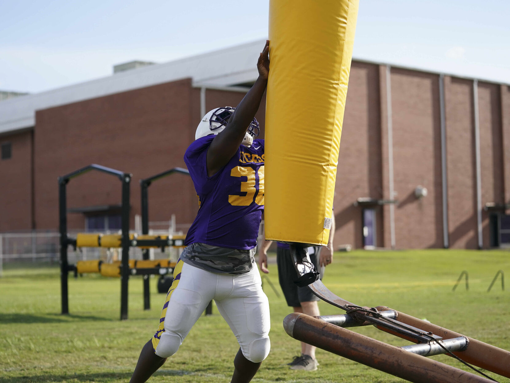 Wilson High School football practice